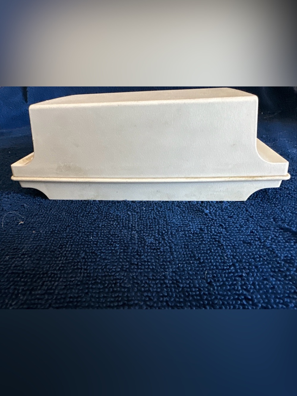 Vintage Tupperware Butter Dish Double Stick Cheese Holder Almond 1512 w Lid USA
